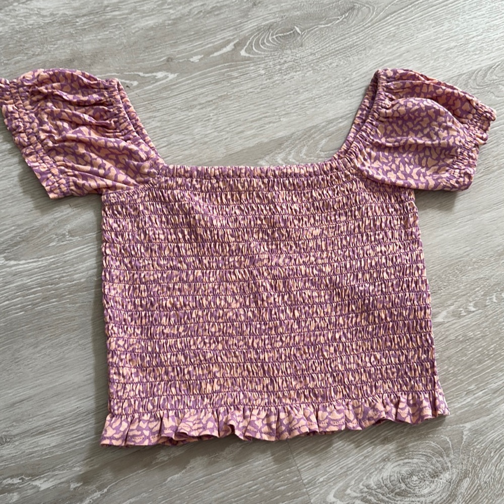 Billabong smocked crop top